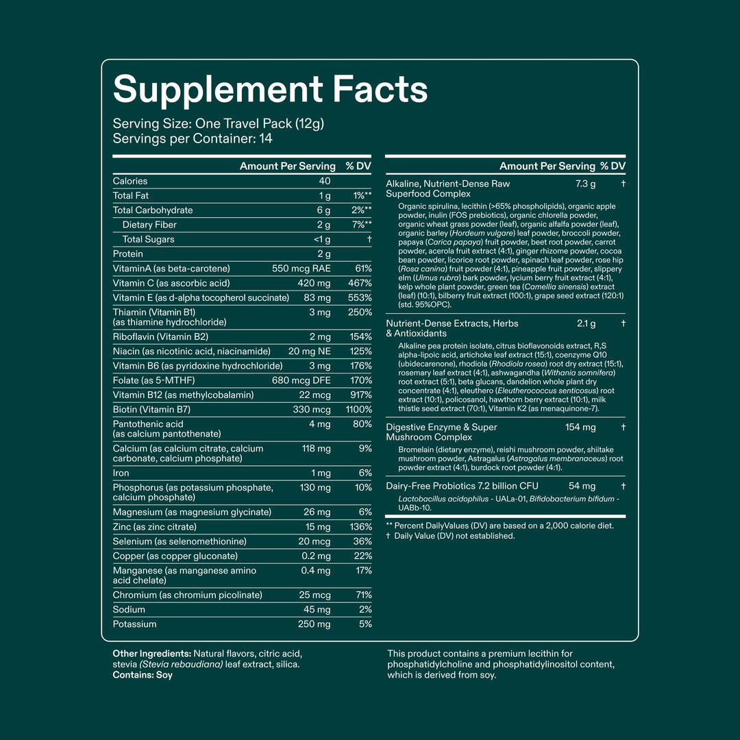 AG1 Greens Powder, Multivitamin and Probiotic Blend