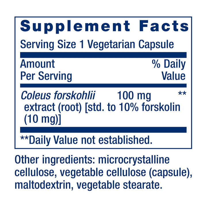 Life Extension Forskolin, 10 mg, 60 Count
