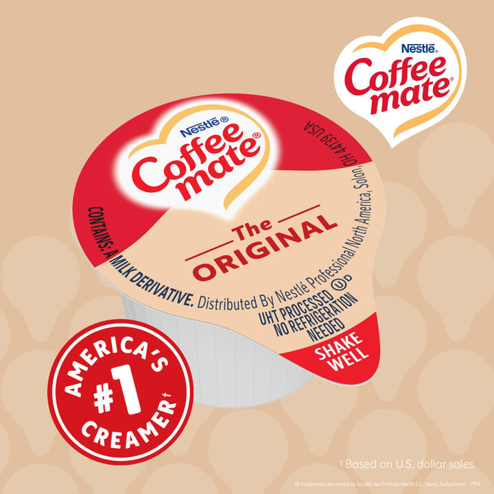 Coffee Mate Original Non-Dairy Creamer Singles, 0.375 oz, 180 Count