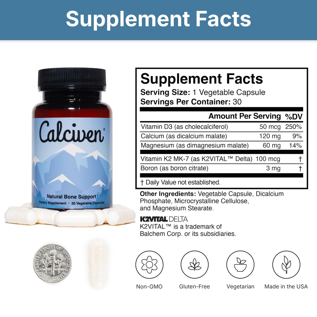 Calciven Bone Support Supplement, Vegetarian