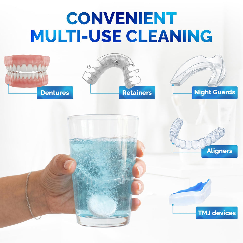 Dental Duty Retainer and Denture Cleaning Tablets, 120 Count