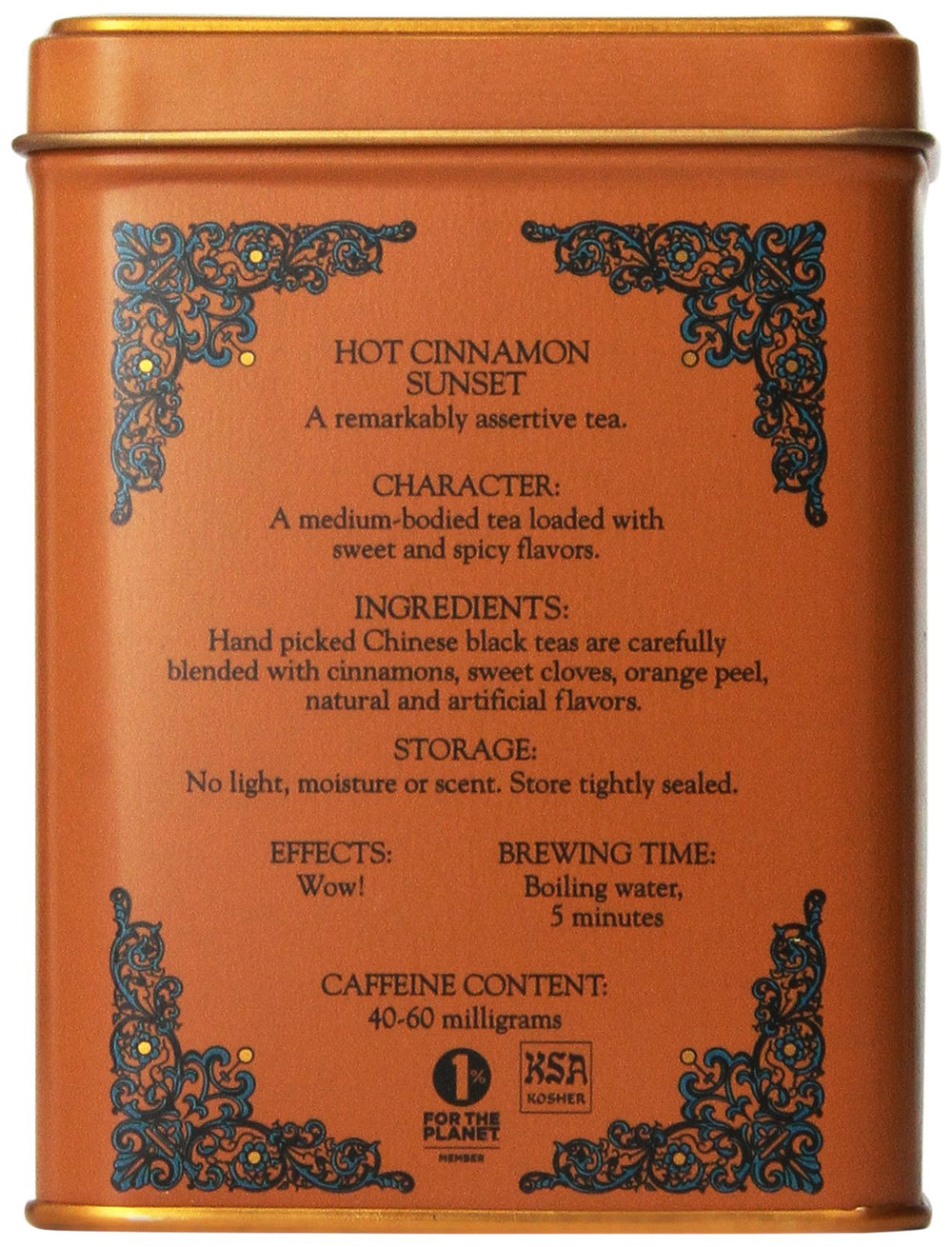 Harney & Sons Hot Cinnamon Sunset Tea, 20 Count