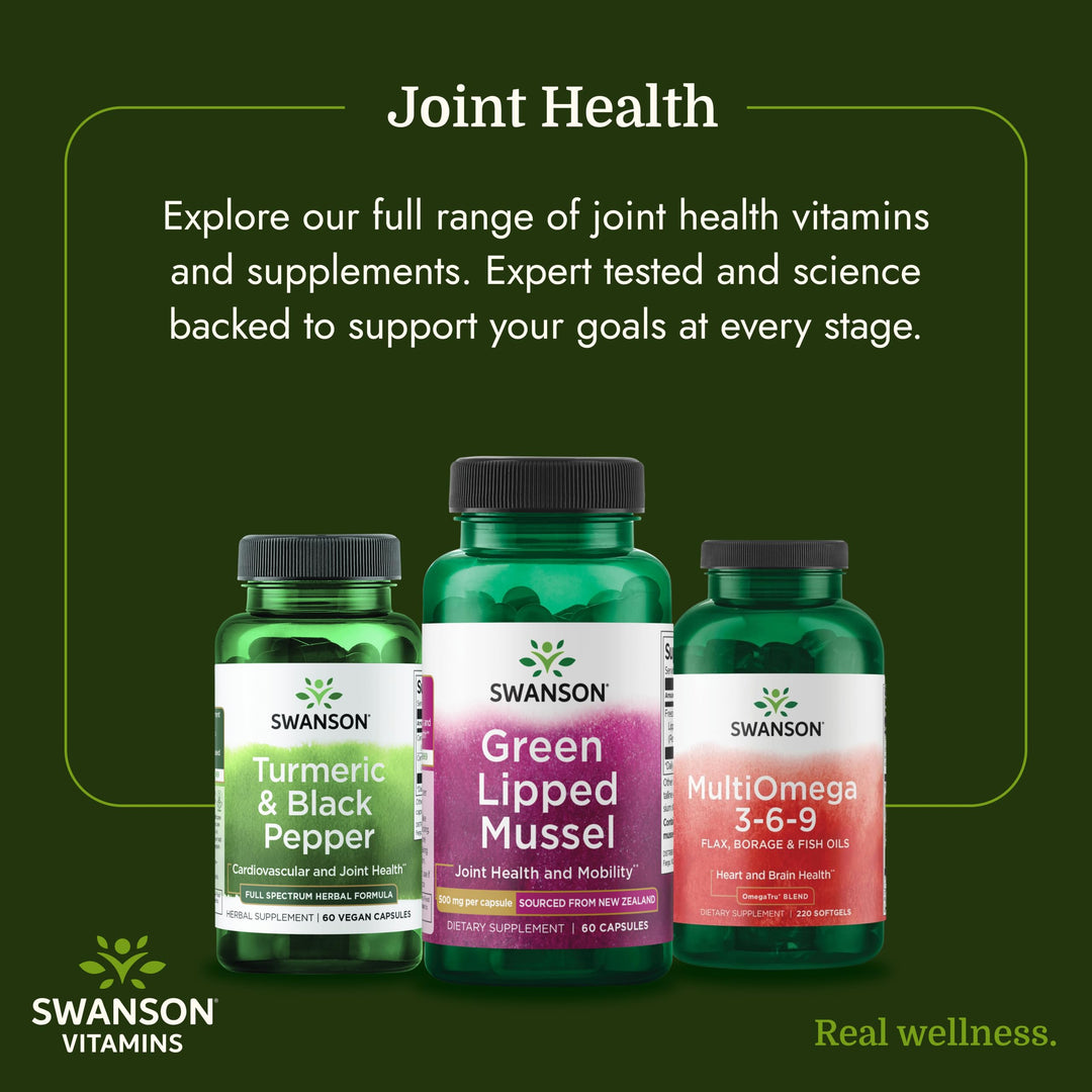 Swanson Green Lipped Mussel, 500 mg, 60 Count