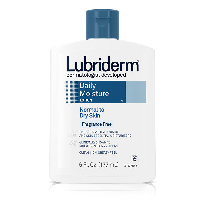 Lubriderm Daily Moisture Lotion, Fragrance Free, 6 fl oz