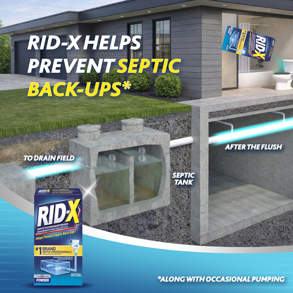 Rid-X Septic Tank Treatment Powder, 9.8 oz