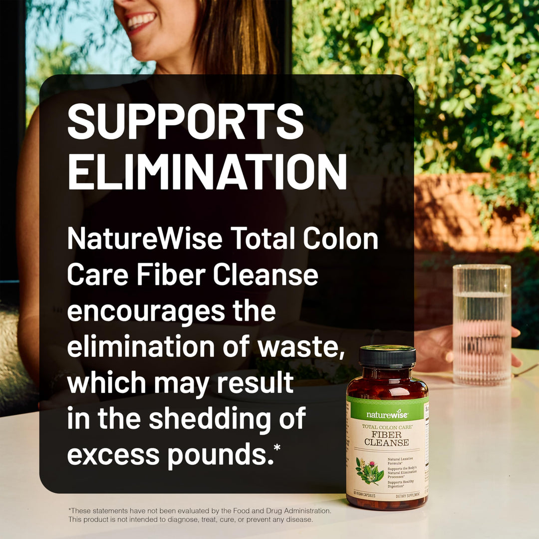 NatureWise Total Colon Care Fiber Cleanse, 60 Count