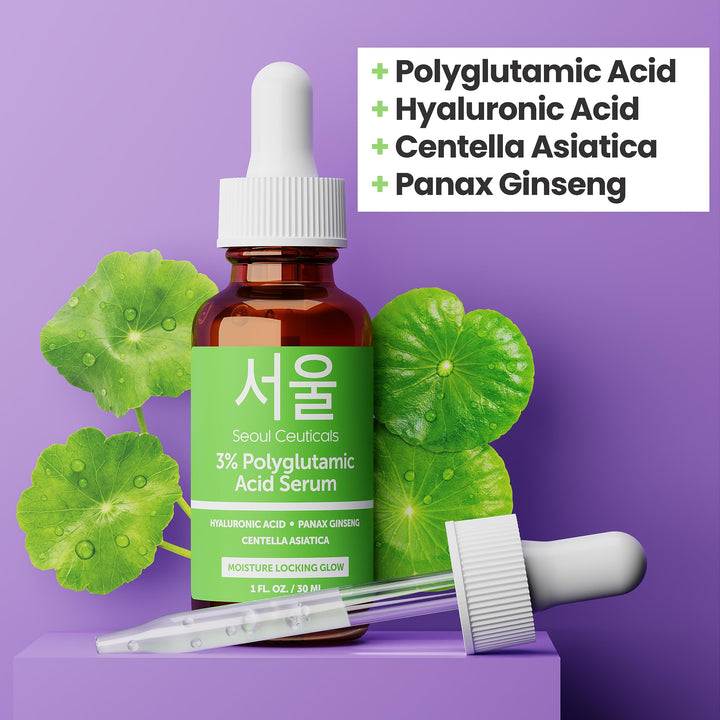 SeoulCeuticals Organic Polyglutamic Acid Serum, 1 oz
