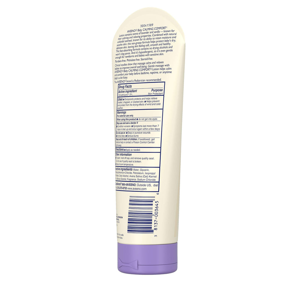 Aveeno Baby Calming Comfort Moisturizing Lotion, Lavender & Vanilla, 8 fl oz