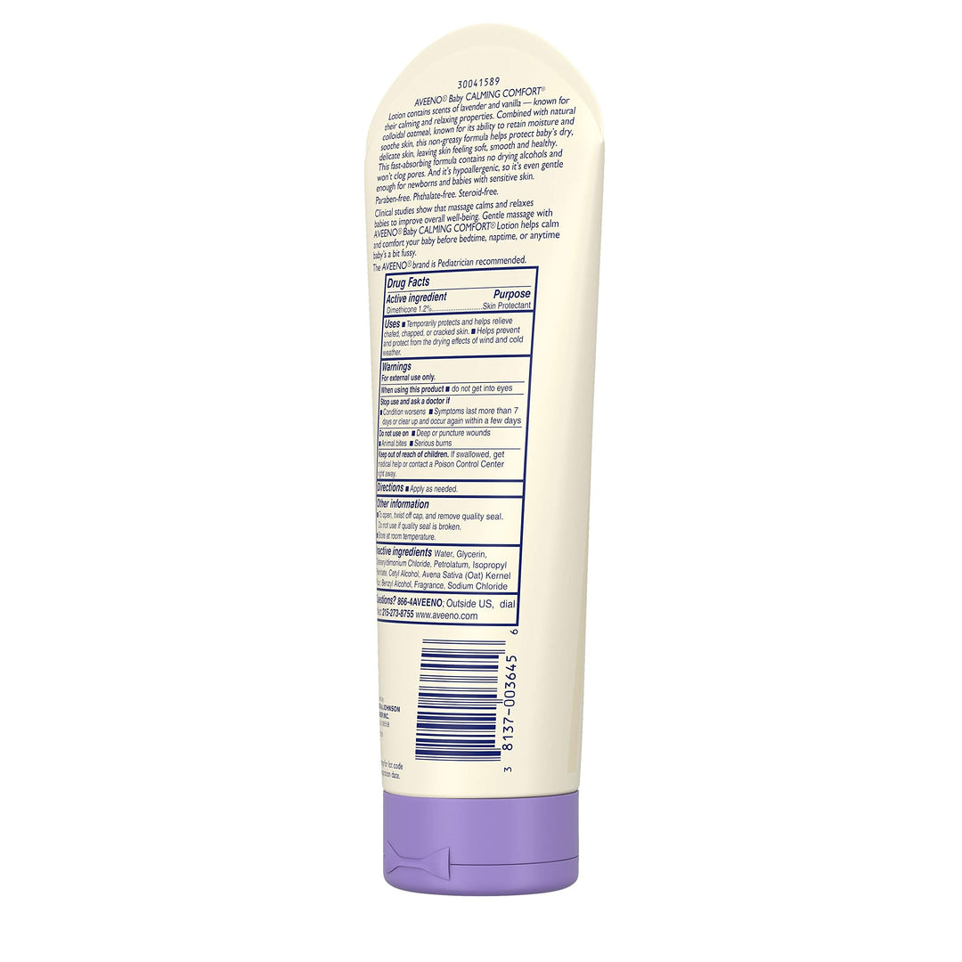 Aveeno Baby Calming Comfort Moisturizing Lotion, Lavender & Vanilla, 8 fl oz