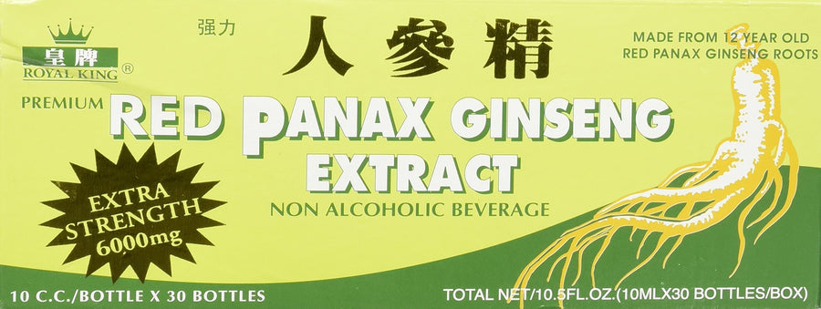 Royal King Red Panax Ginseng Extract, 6000 mg, 0.33 fl oz, 30 Count