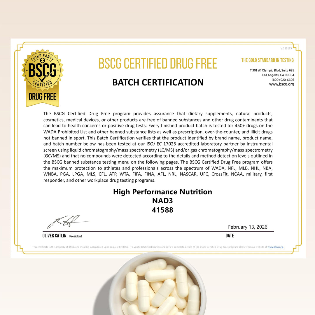 HPN NAD3 NAD+ Booster Capsules, 60 Count