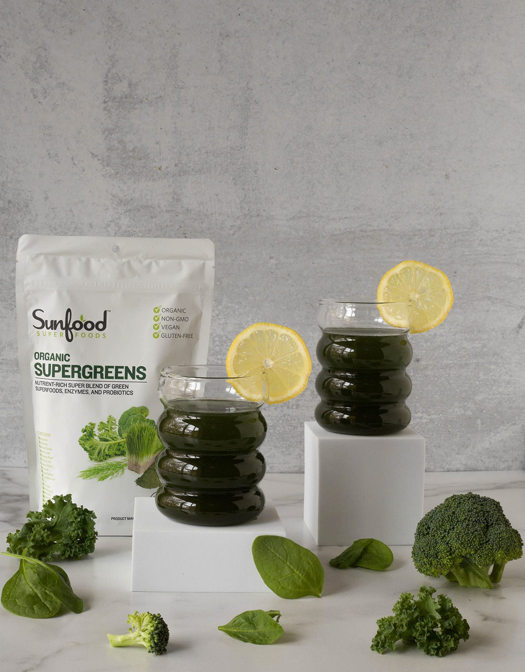 Sunfood SUPER FOODS Supergreens Organic, 8 oz