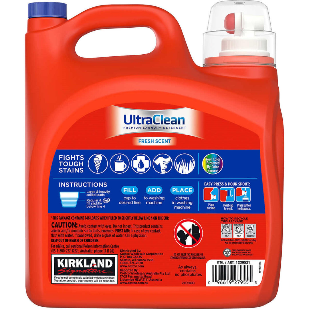 KIRKLAND Ultra Clean Premium Laundry Detergent, 2X Concentrate