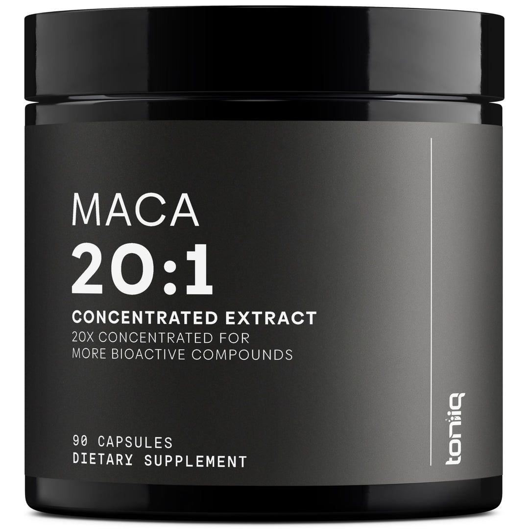 Toniiq Maca Root Capsules, Black Red And Yellow Complex, 10000 mg