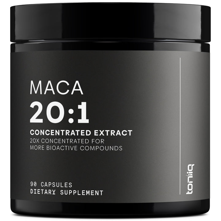 Toniiq Maca Root Capsules, Black Red And Yellow Complex, 10000 mg