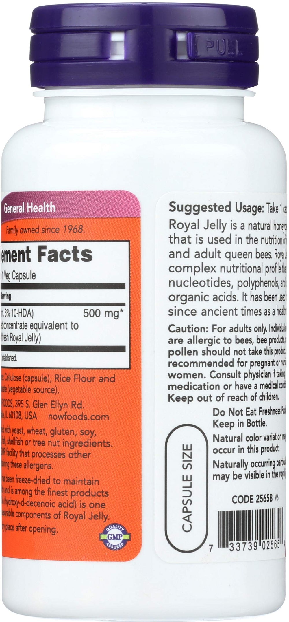 Now Foods Royal Jelly 1500 mg, 60 Count, Pack of 2