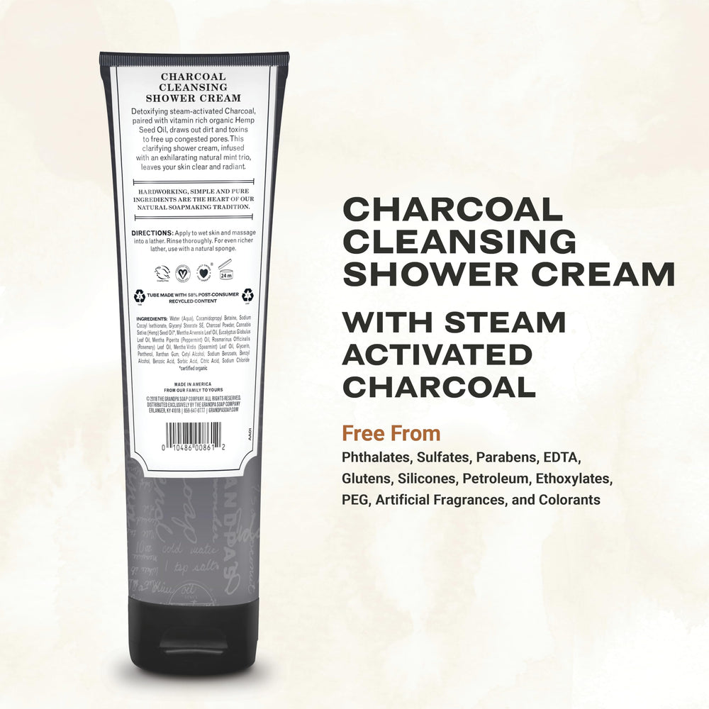 Grandpa's Charcoal Cleansing Shower Cream