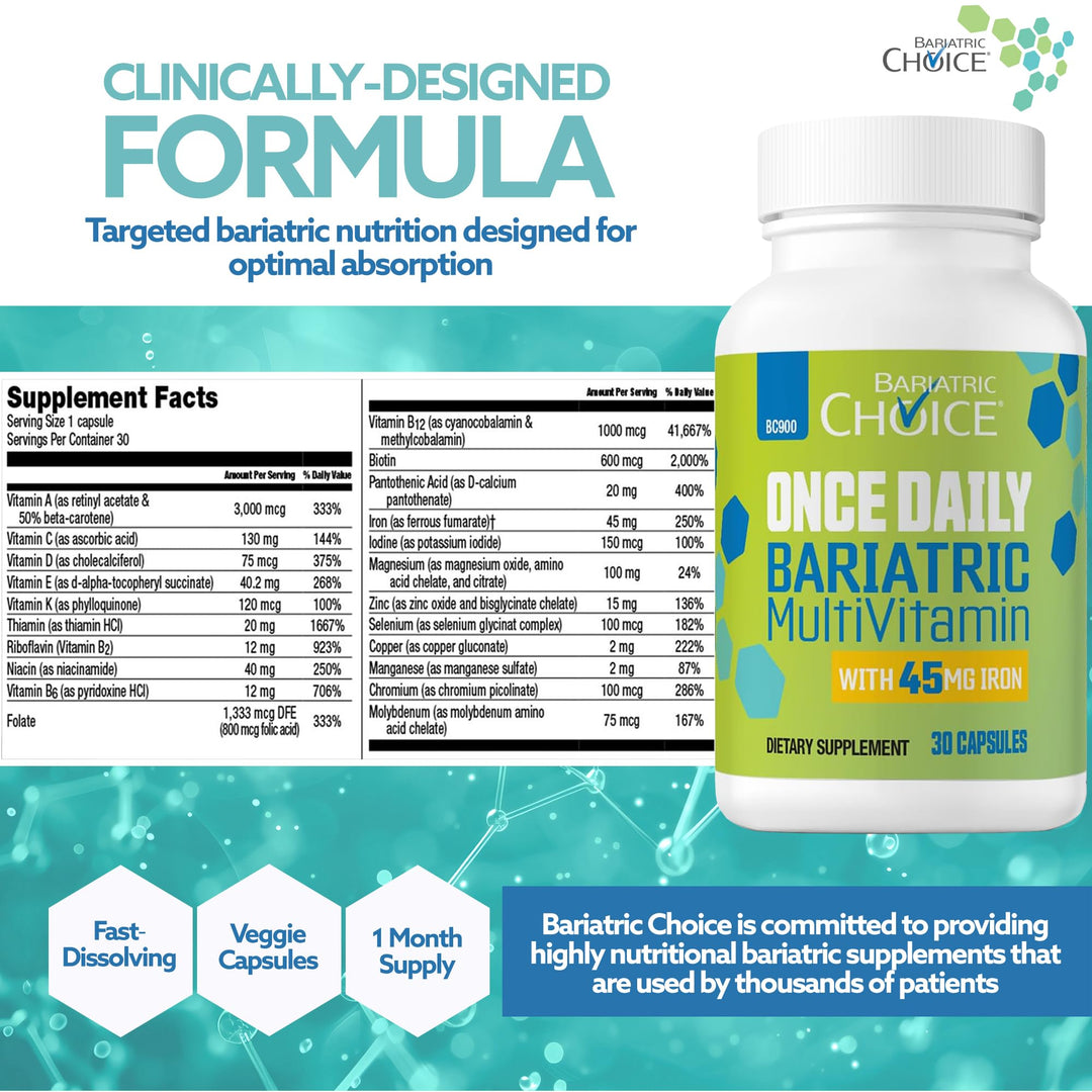 Bariatric Choice Multivitamin, Once Daily, 1 Month