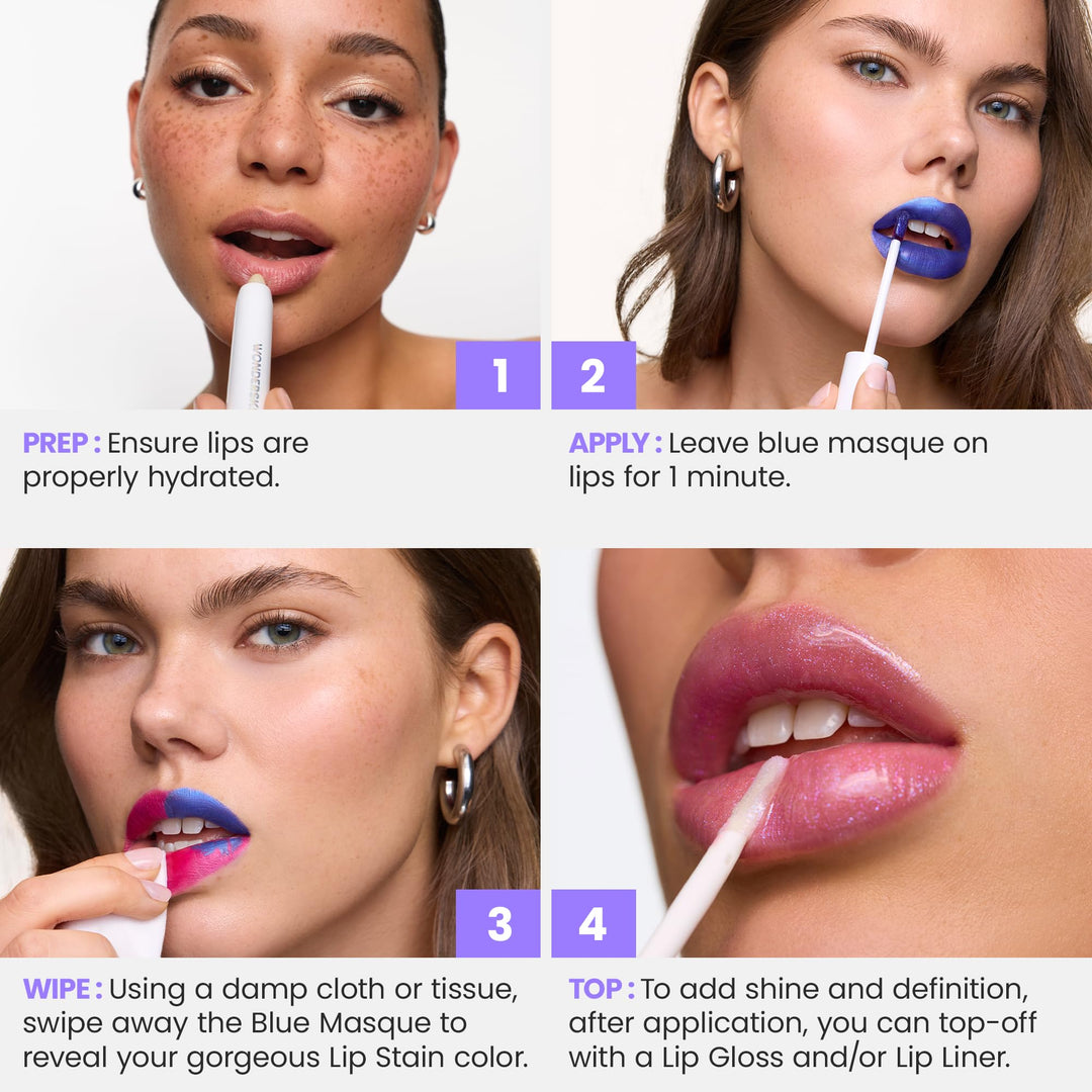 Wonderskin Lip Stain, Peel Off Masque