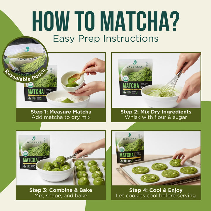 Jade Leaf Matcha Culinary Grade Powder, Organic, 30 g