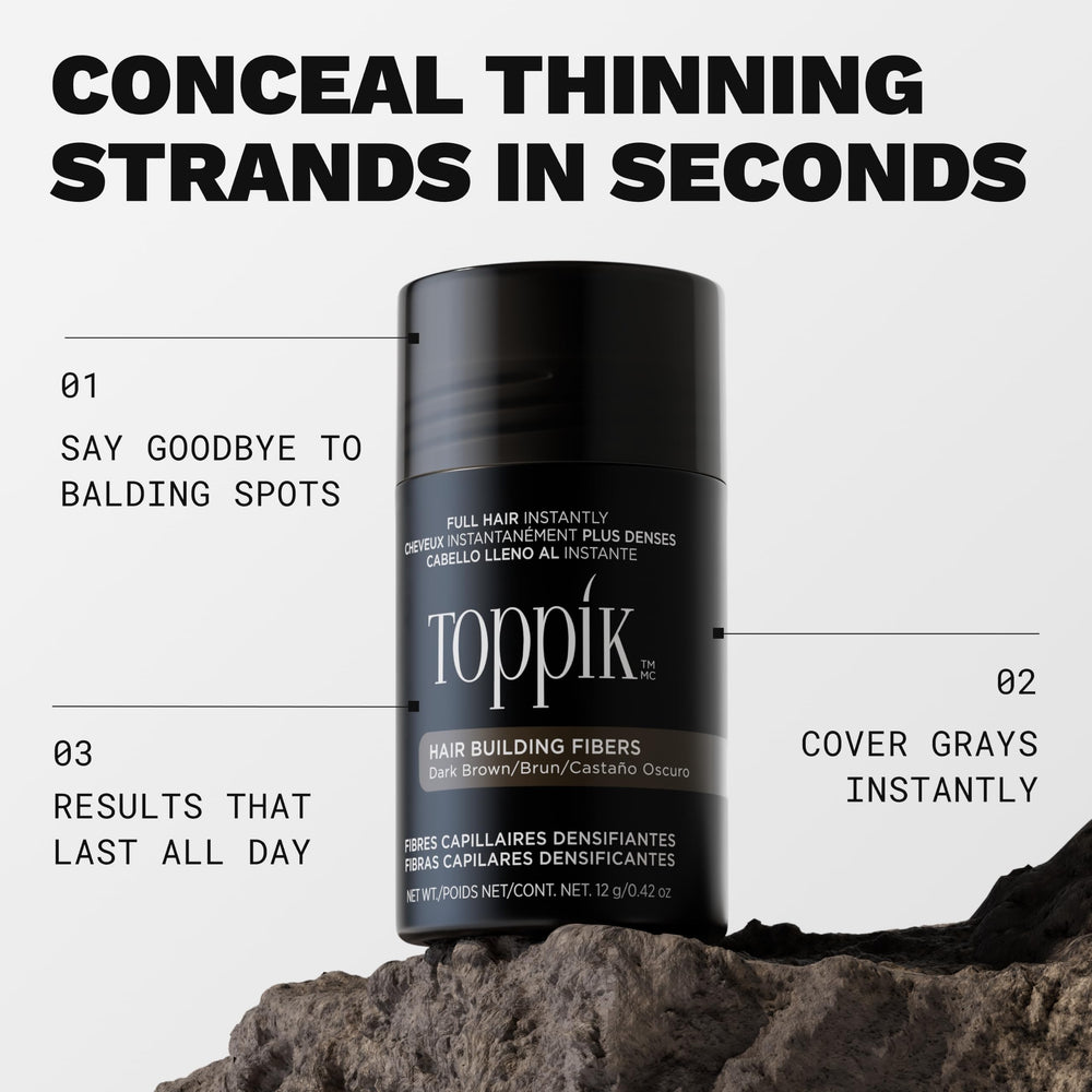 Toppik Hair Building Fibers, Light Brown, 55 g