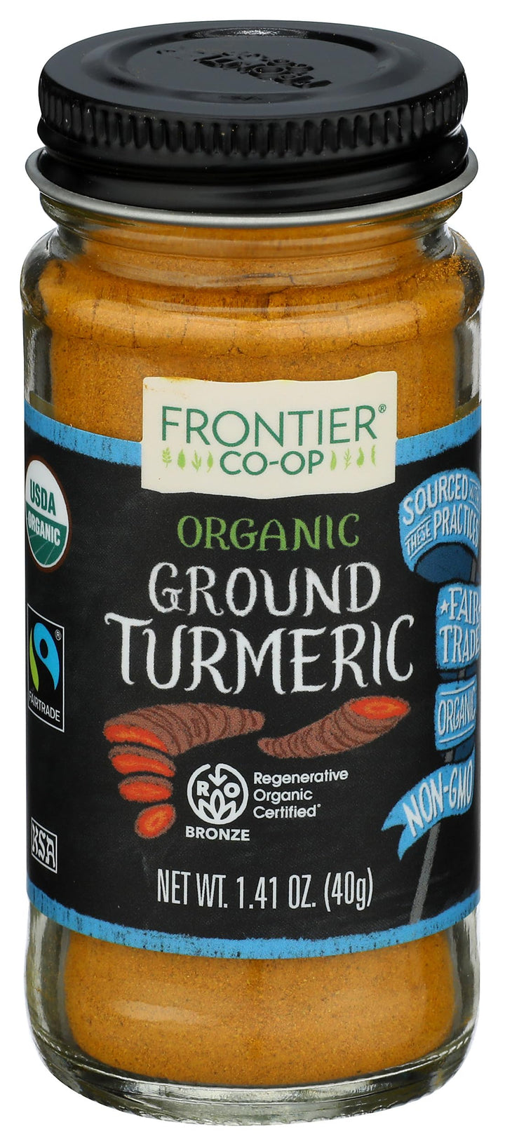 Frontier Natural Products Organic Turmeric Root, 1.41 oz