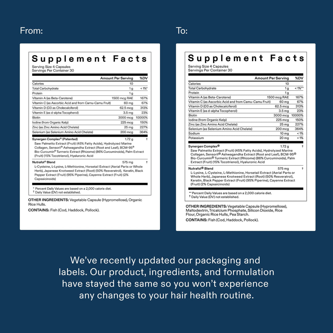 Nutrafol Men's Hair Growth Supplements, 1 Month Supply