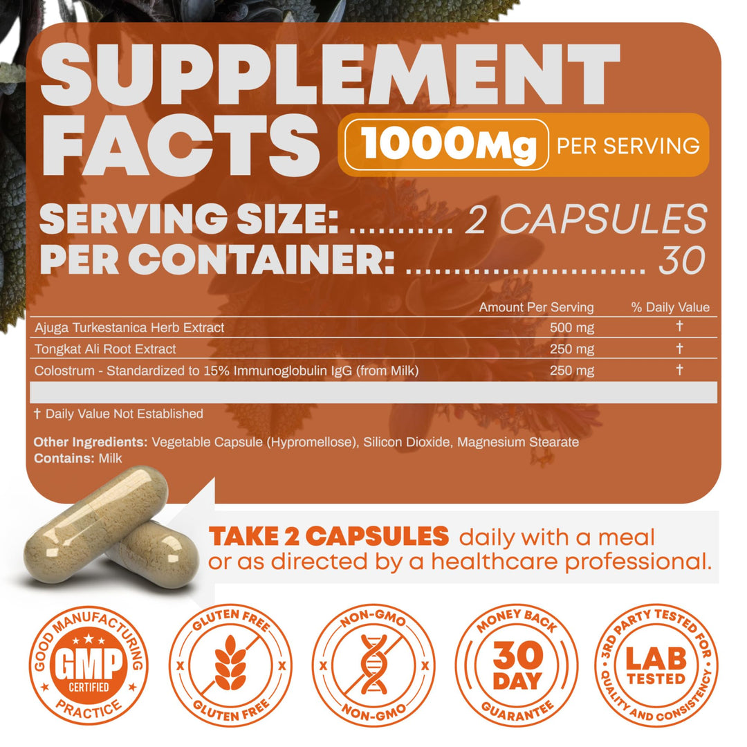 Peak Revival-X Turkesterone & Tongkat Ali, 1000 mg, 60 Count