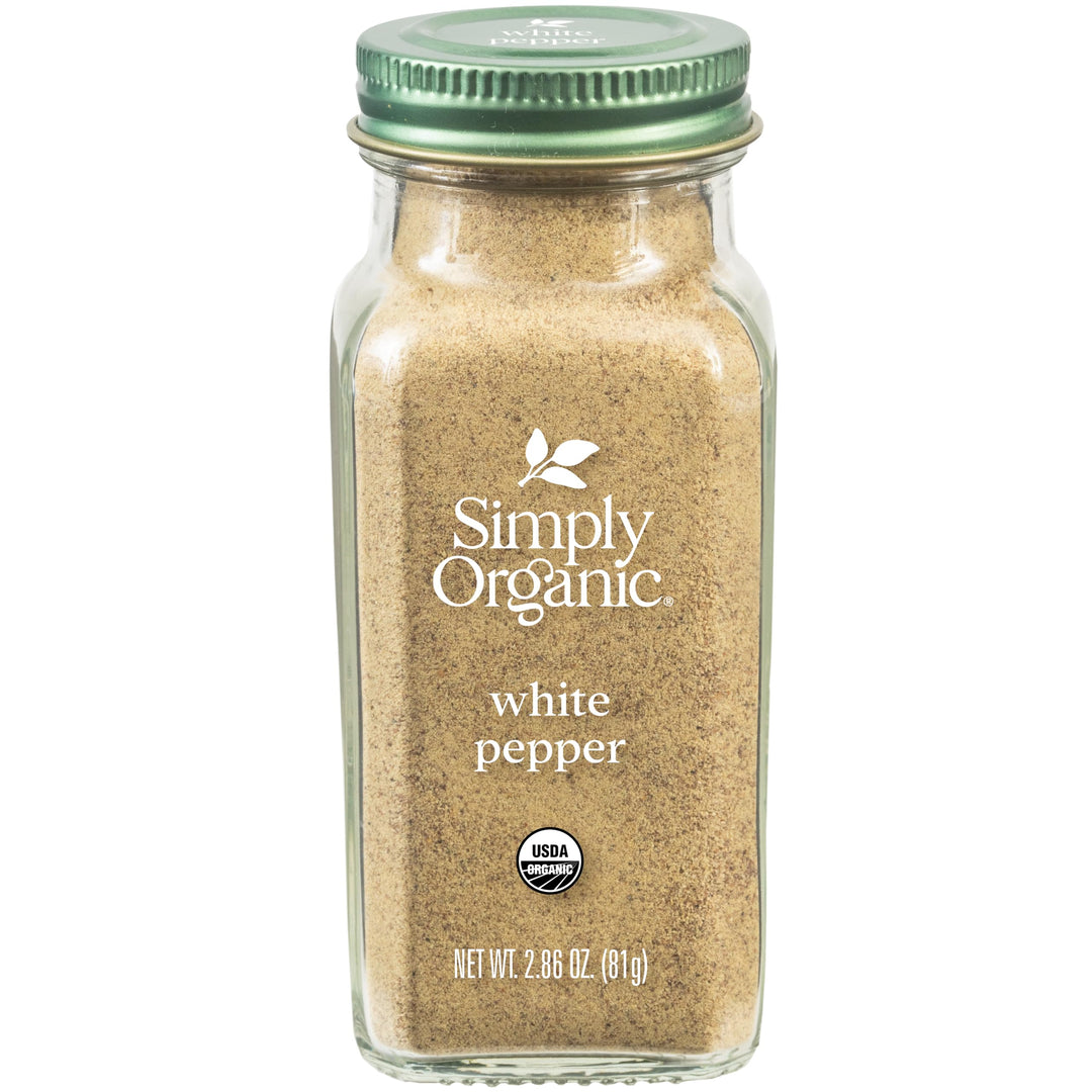 Simply Organic White Pepper, 2.86 oz