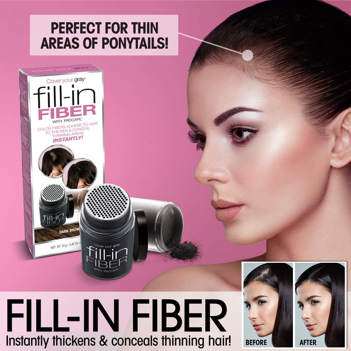 Cover Your Gray Brush-In Wand, Medium Brown