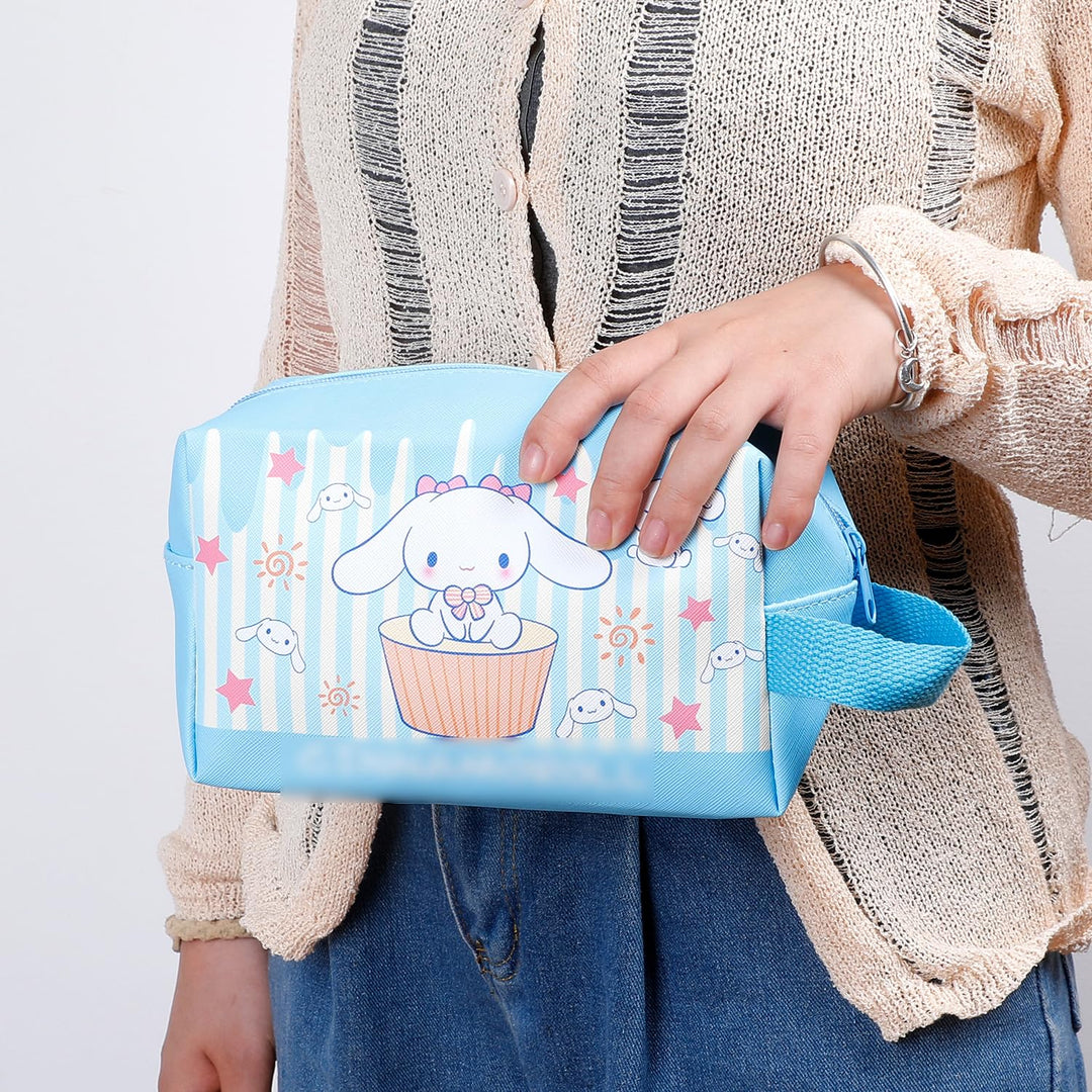 G-Ahora Cartoon Kitty Makeup Bag with Compact Mirror, MuBC CIN
