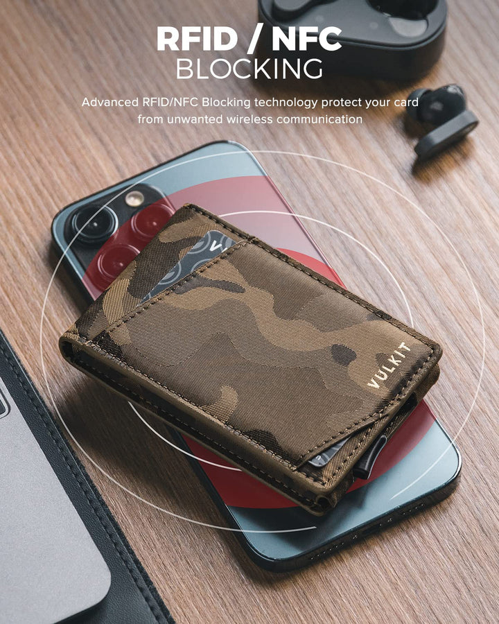 VULKIT Minimalist Wallet, Black