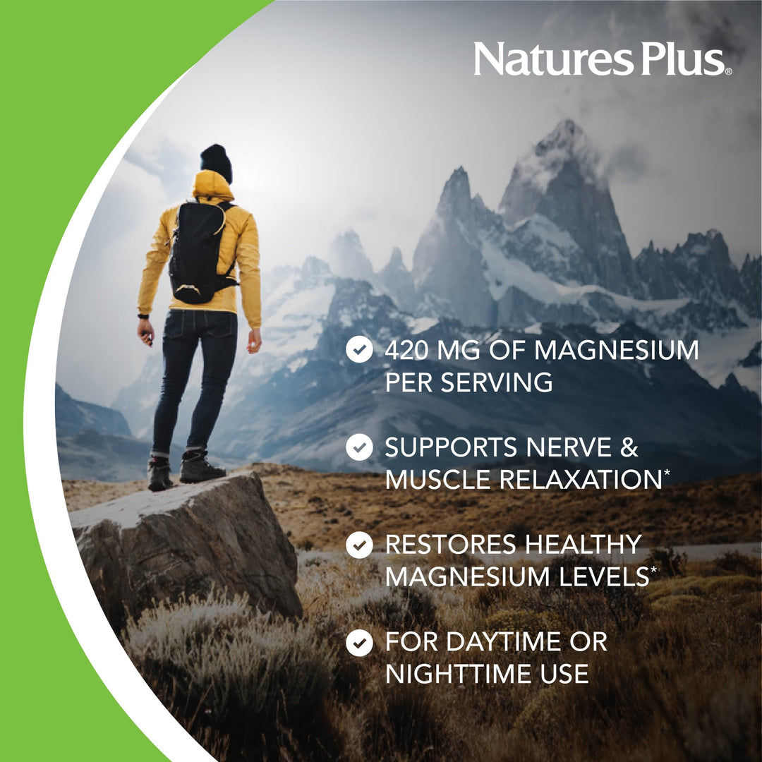 Nature's Plus KalmAssure Magnesium Powder, Orange, 1.15 lb, Pack of 2