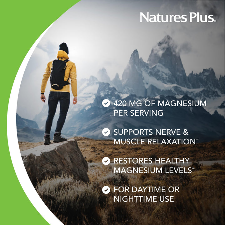 Nature's Plus KalmAssure Magnesium Powder, Orange, 1.15 lb, Pack of 2