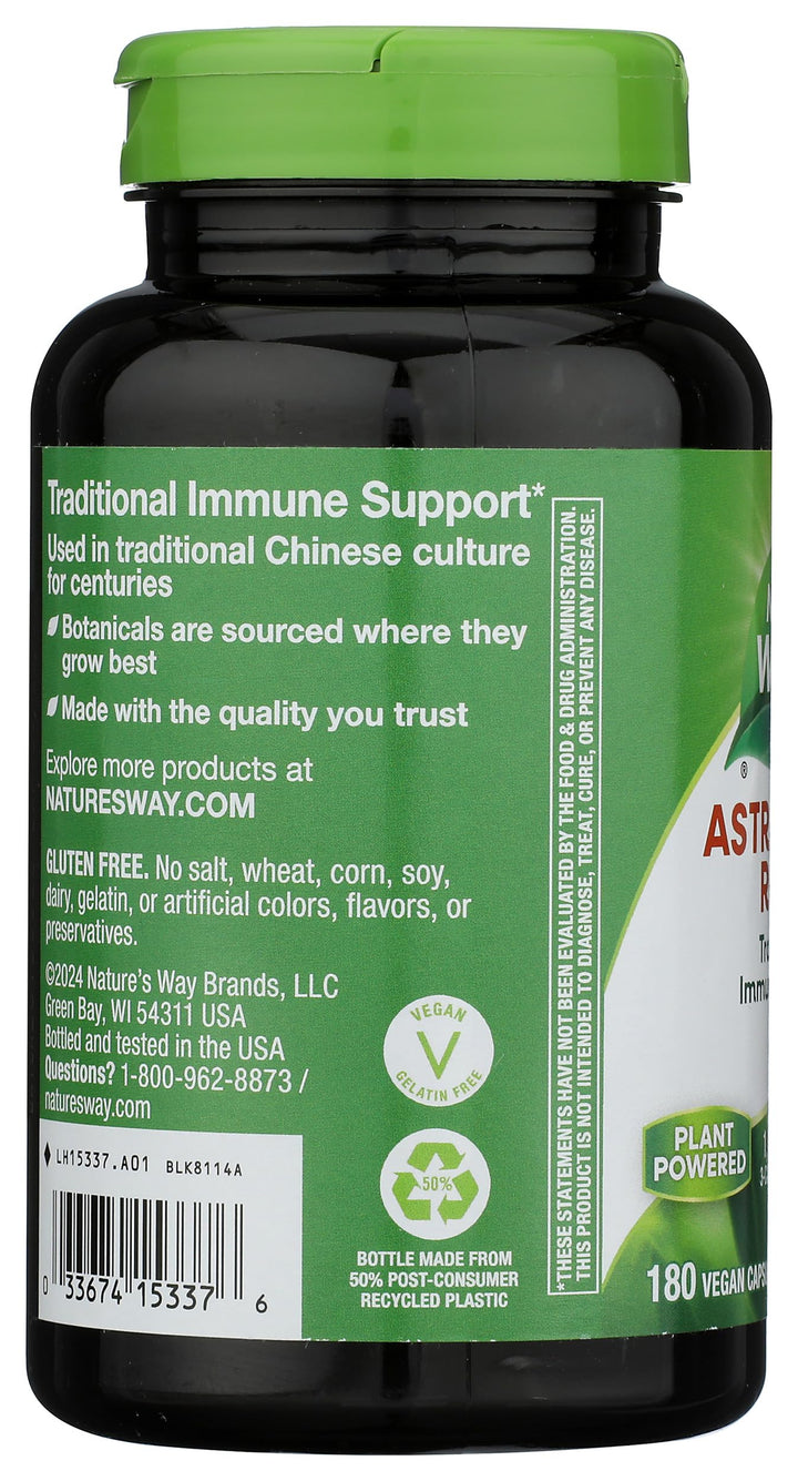 Nature's Way Astragalus Root Capsules, 180 Count