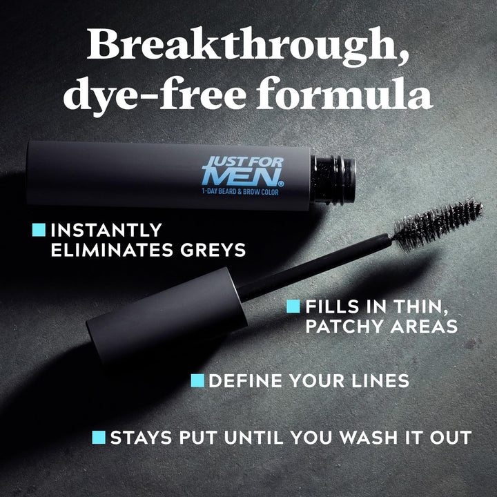 Just for Men 1-Day Beard & Brow Color, Black