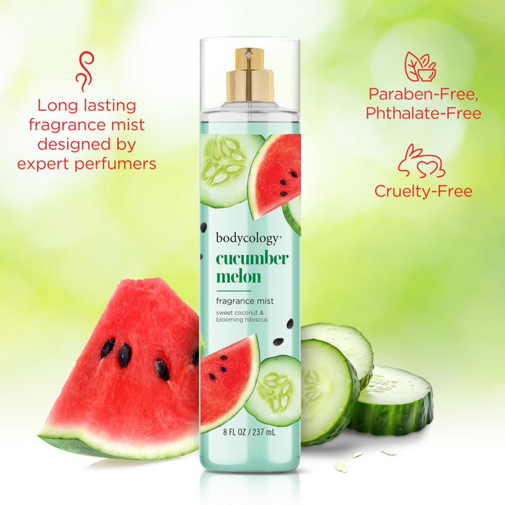 Bodycology Cucumber Melon Body Mist, 237 ml