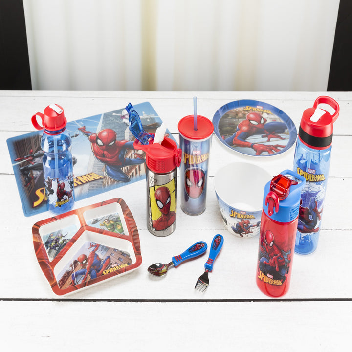 Zak Designs Marvel Spider-Man Water Bottle, 16 oz
