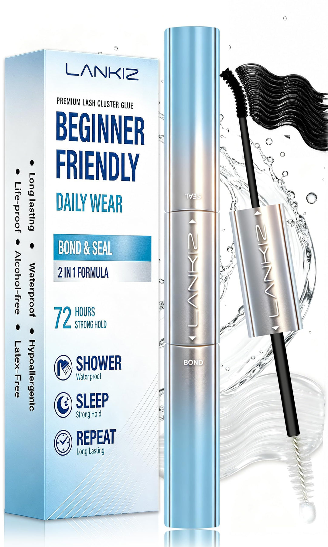 LANKIZ Magnetic Eyeliner, 3 Count, 5 ml