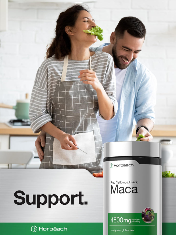 Horbäach Maca Root Capsules, 120 Count