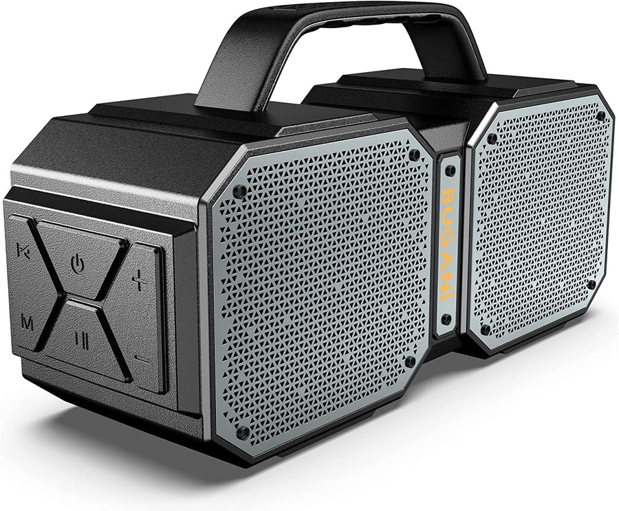 BUGANI Shock Bluetooth Speaker, Black, New Model