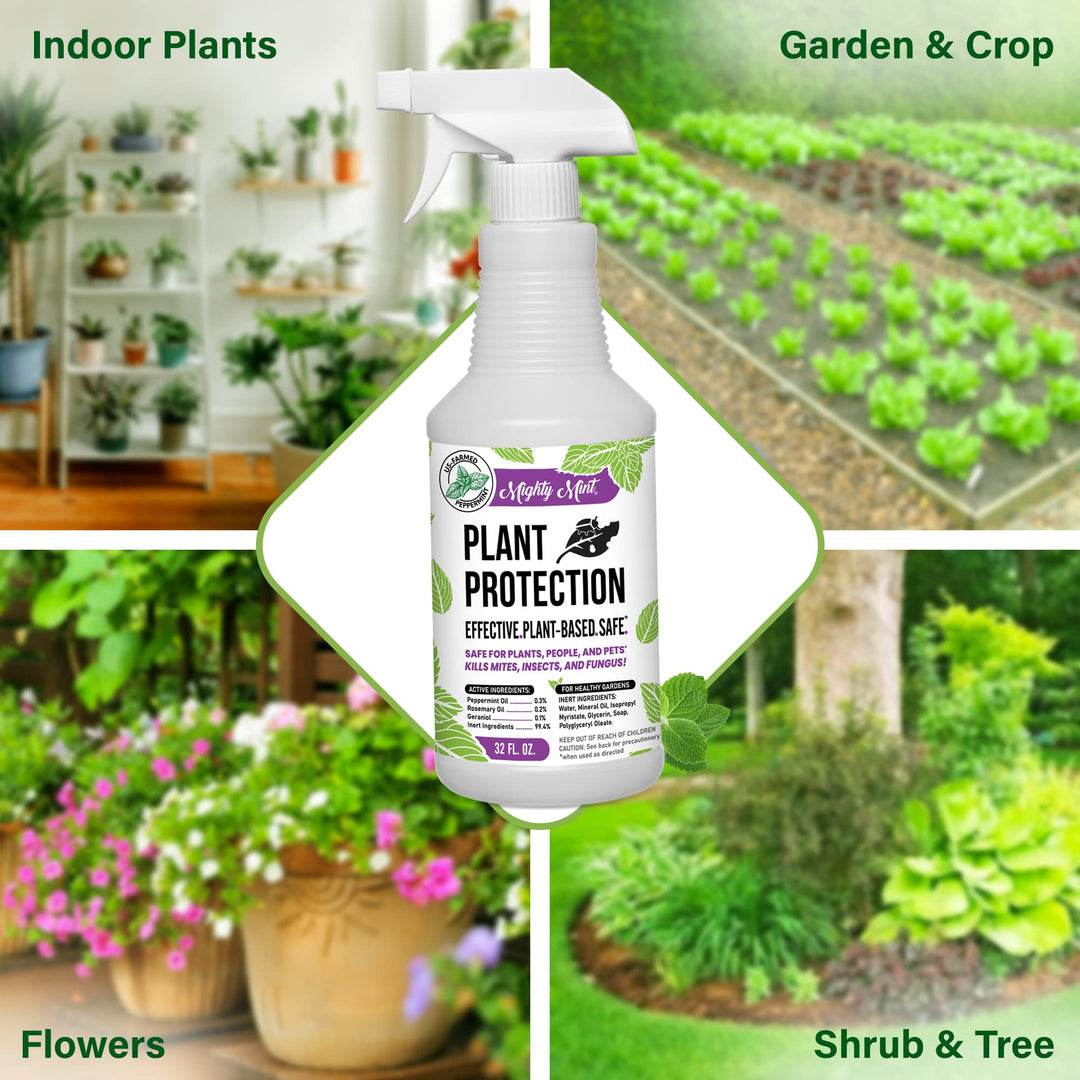 Mighty Mint Plant Protection Spray, Peppermint, 32 fl oz, Pack of 2