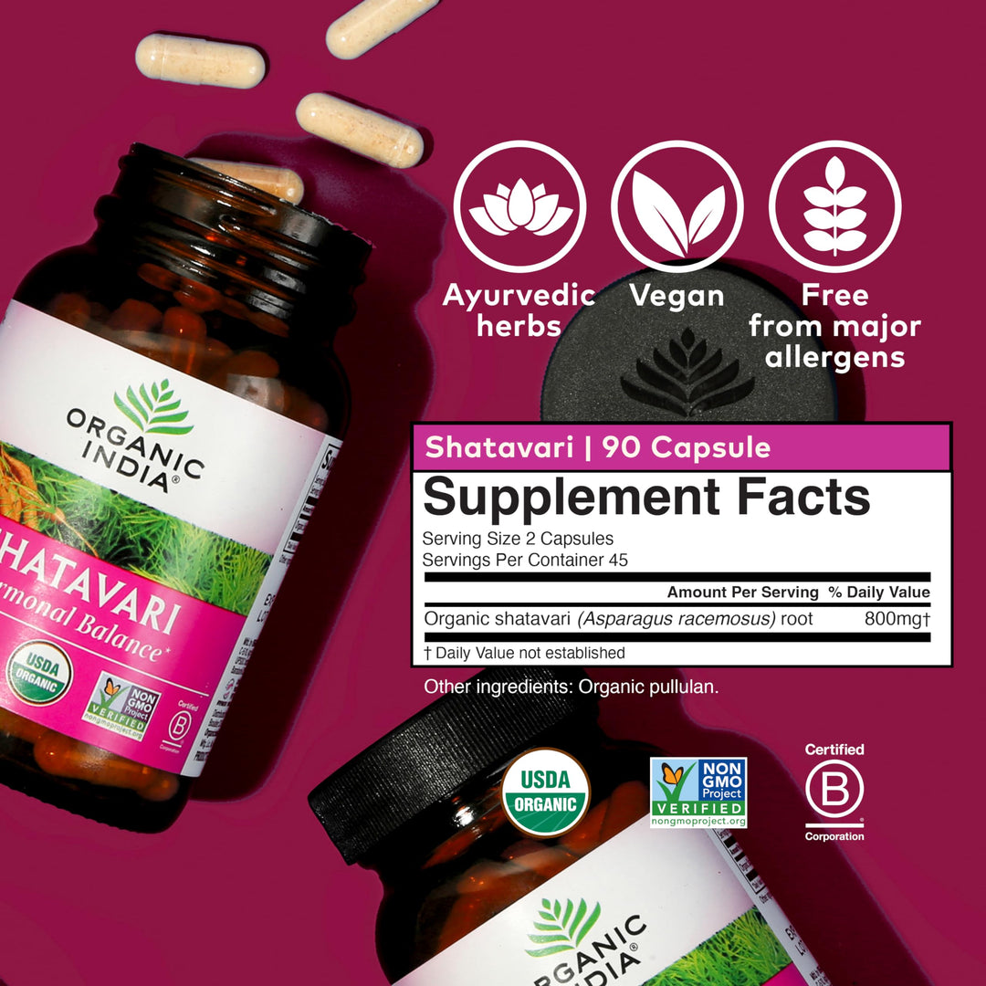 ORGANIC INDIA Shatavari, 90 Count
