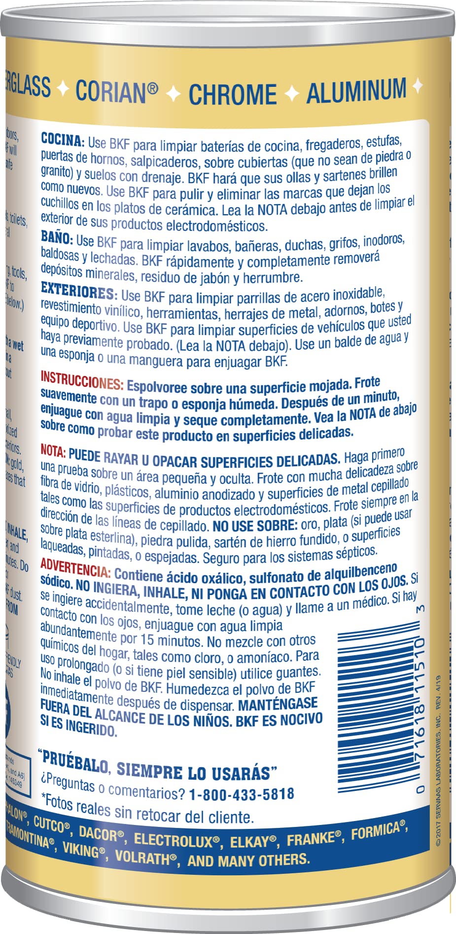 Bar Keepers Friend Cleanser And Powder, 12 oz