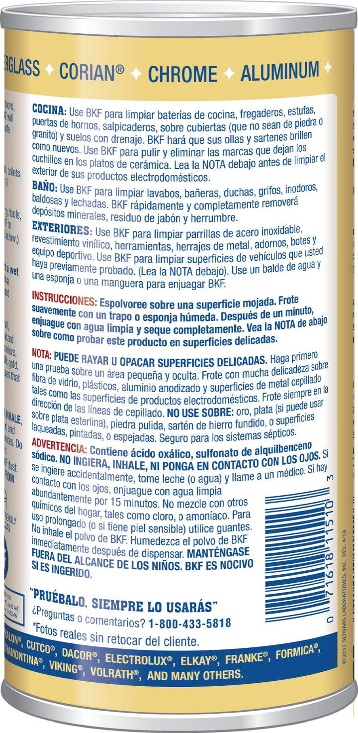 Bar Keepers Friend Cleanser And Powder, 12 oz