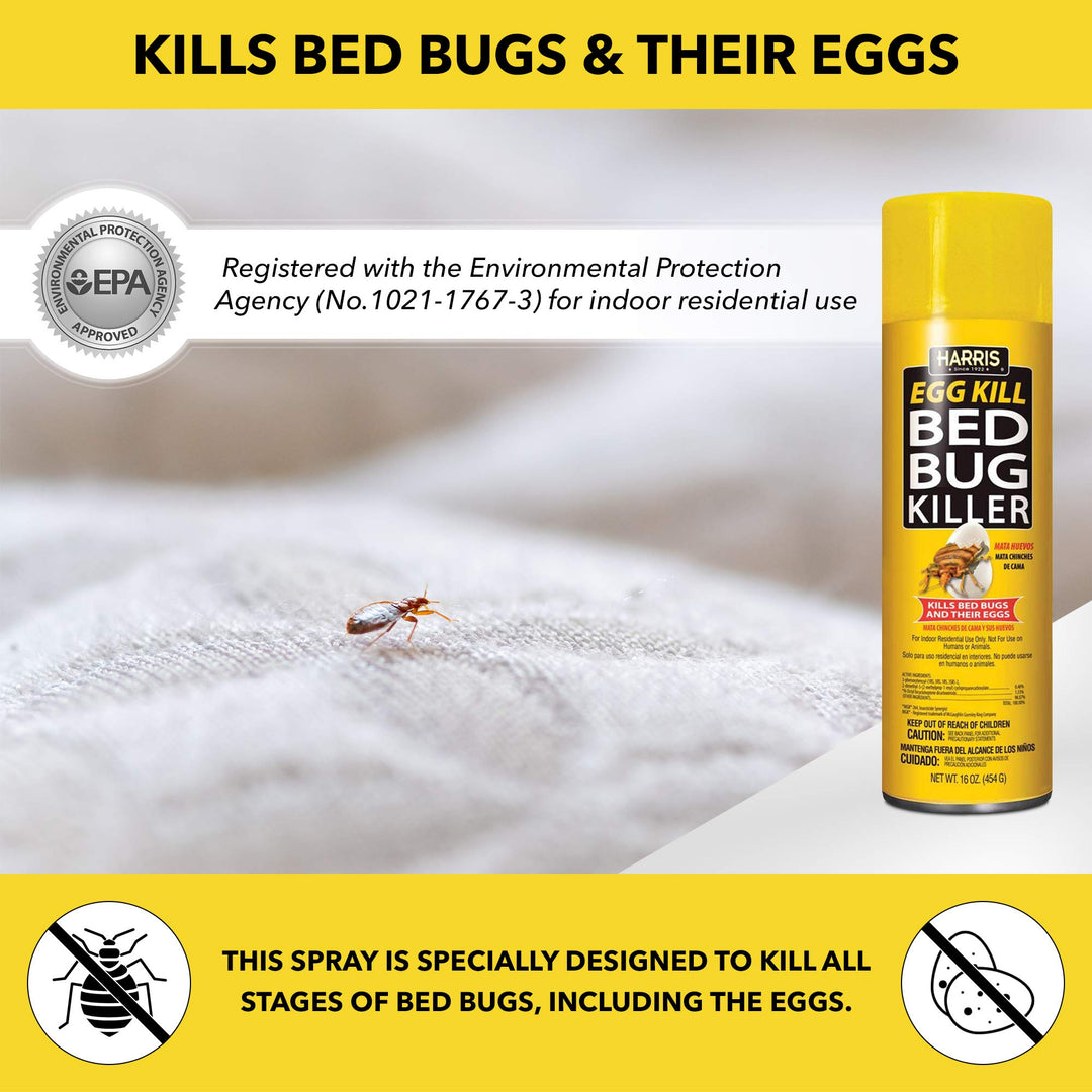 HARRIS Egg Kill Bed Bug Killer, 16 oz