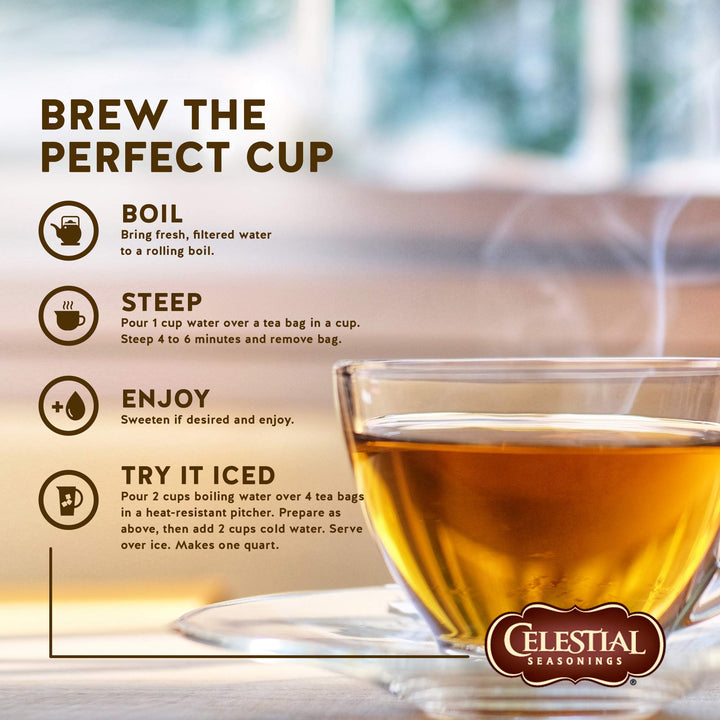 Celestial Seasonings Chamomile Herbal Tea, Honey Vanilla, 20 Count