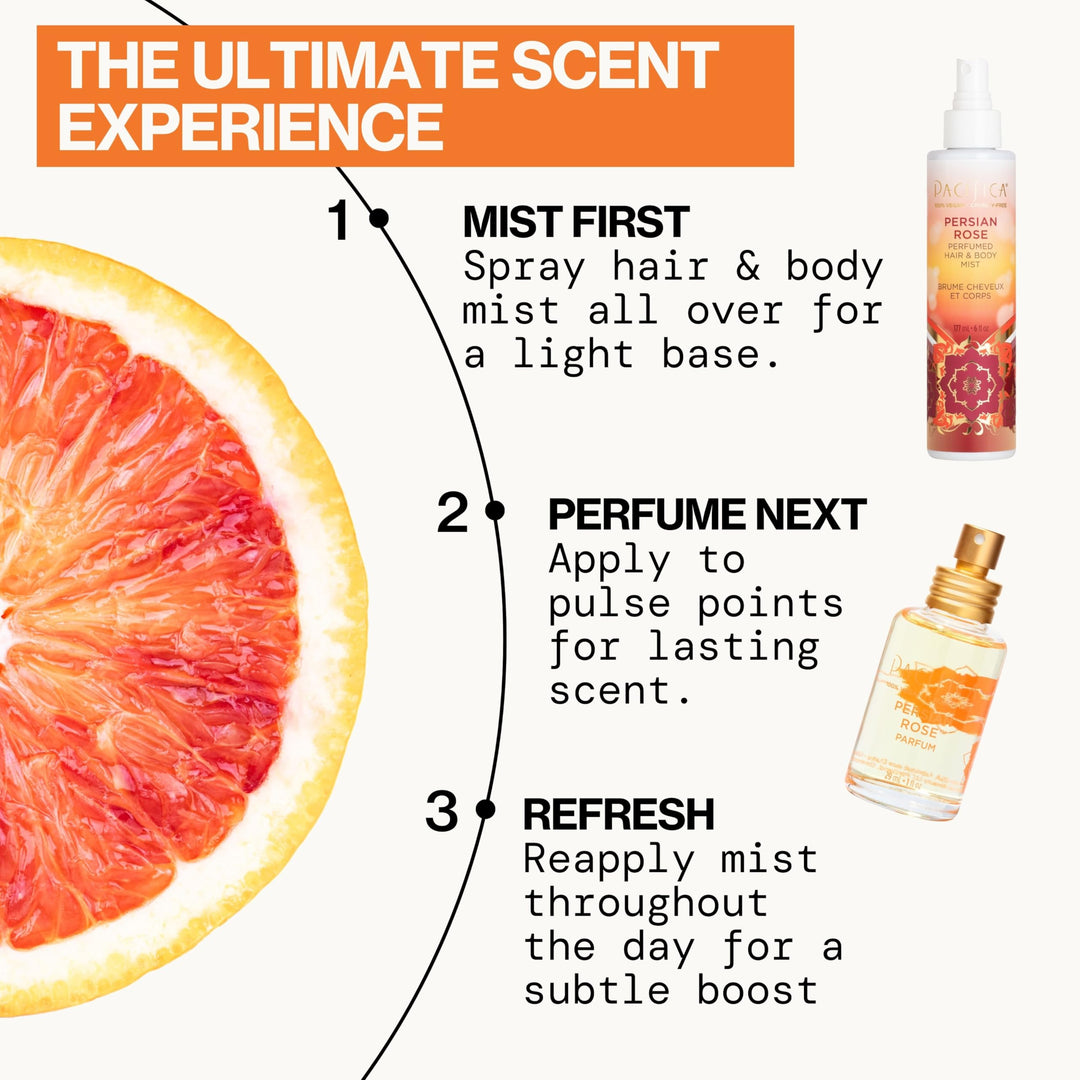 Pacifica Perfumed Hair & Body Mist, Tuscan Blood Orange, 6 fl oz