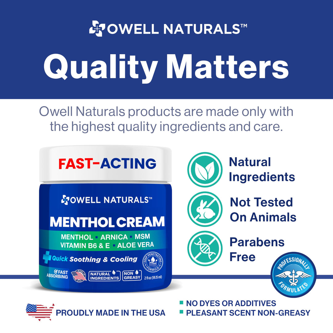 Owell Naturals Neuropathy Cream Extra Strength, 1 Count