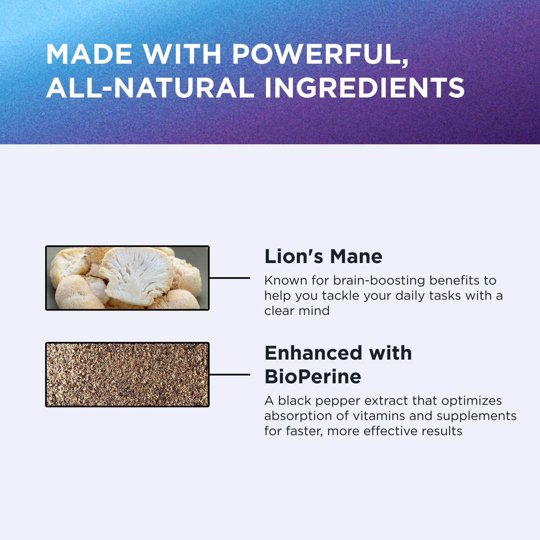 Dr Emil Organic Lion's Mane Mushroom Capsules, 2100 mg